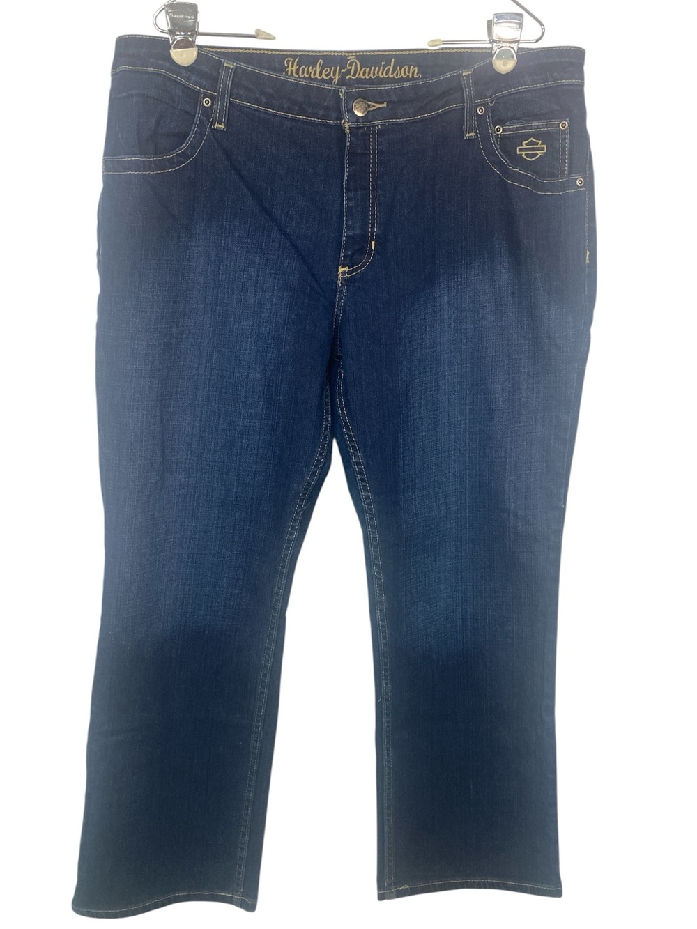 Harley-Davidson Women's Dark Indigo Boot Cut Jeans Size 18P